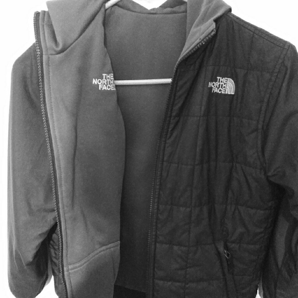 Boys The North Face reversible hooded coat